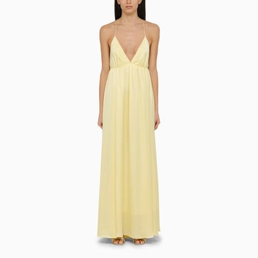 Zimmermann Yellow Silk Long Dress Women