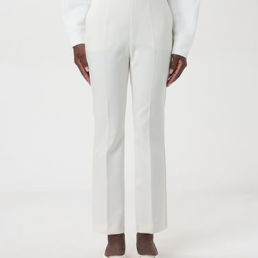 Max Mara Pants Woman Yellow Cream