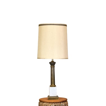 Fluted Brass Lamp