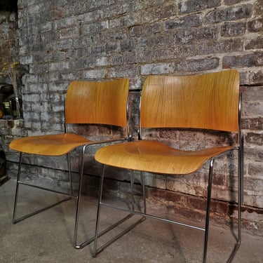 David Rowland Stacking 40/4 chairs (set of two)