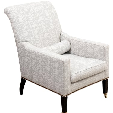 Upholstered Howard Style Armchairs