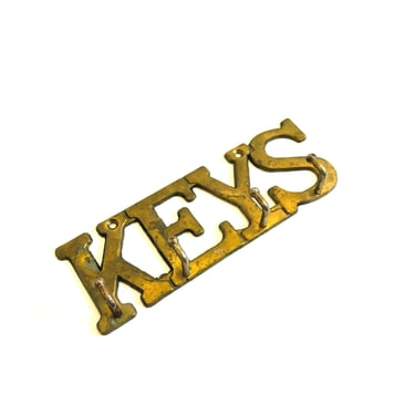 Brass Key Rack 