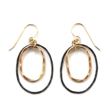 J&I Jewelry | 14kgf + OX Sterling Earrings