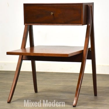 Refinished Kipp Stewart Declaration Walnut Nightstand 