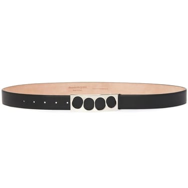 Alexander Mcqueen Men The Grip Leather Belt