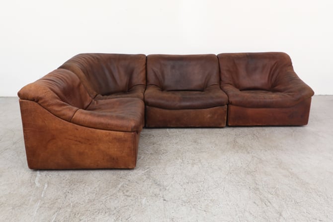 De Sede DS46 Buffalo Leather Sectional Sofa