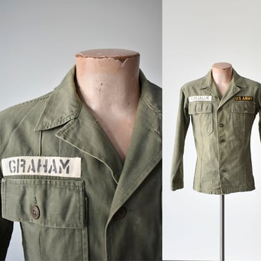Vintage US Army Field Jacket / Reworked Vintage Military Shirt / Vintage Military Shirt / Vintage Army Field Jacket / 1950s US Army Shirt 