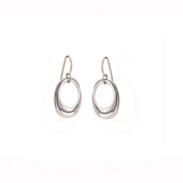 Colleen Mauer Designs | Mini Tri-toned Oblong Earrings