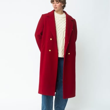 Wool Coat - Red