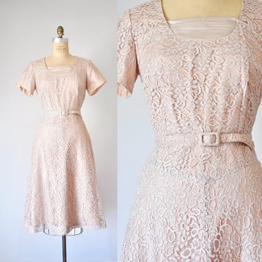 Mel silk crepe dress & jacket, cream 1950s dress, modest wedding dress, two piece set, courthouse wedding dress 