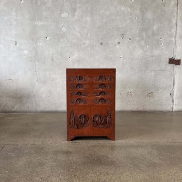 Vintage Carved China Cabinet