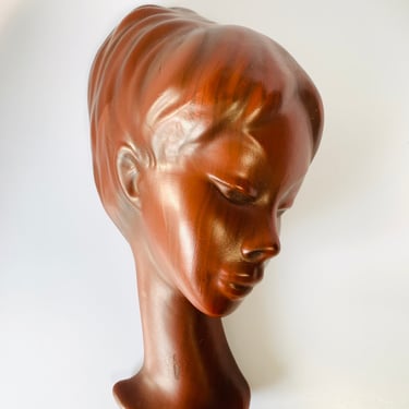 Vintage Head Wall Mask Woman 1970s Cortendorf West Germany 