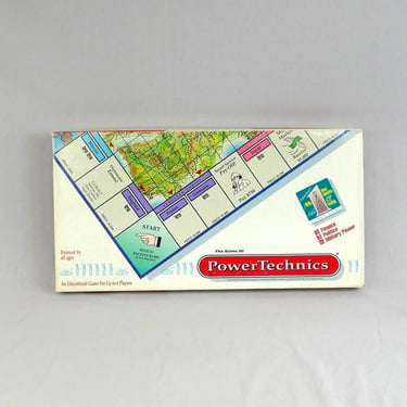 PowerTechnics Board Game - Power Technics 1991 1992 - Finance Politics Military Power - Vintage 1990s 