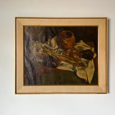 1920's Carl Jacoby " Still Life " Oil on Canvas Painting 