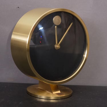 Howard Miller Brass Museum Desk Clock for Merrill Lynch ~ Nathan George Horwitt 