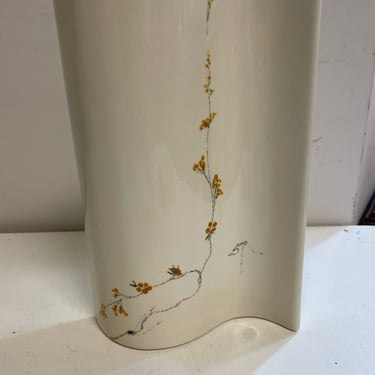 Ceramic Wavy Pocket Vase from Barbara Baatz, signed