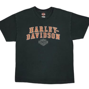 Vintage 2003 Harley Davidson Charleston South Carolina “Low Country” Double Sided Motorcycle Shop Graphic T-Shirt Size Large 