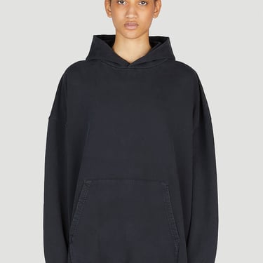 Balenciaga Women Large Fit Hooded Sweatshirt