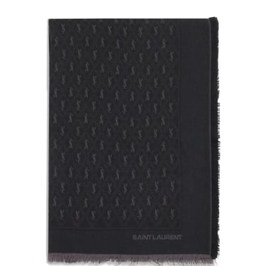 Saint Laurent Women Ysl Monogram Scarf