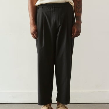 Cordera Mens Tailoring Elastic Waistband Pants, Black