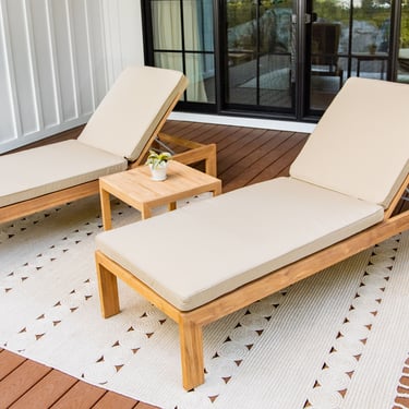 Malibu Teak Outdoor Lounge Chair Set