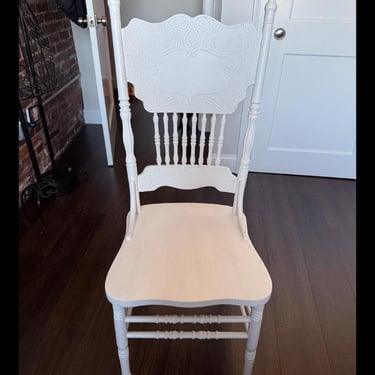 Custom Nadine  dining chairs hand painted chairs custom color  white painted chairs kitchen chairs one chair farmhouse decor 