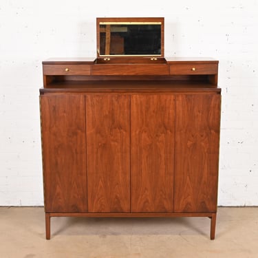 Paul McCobb Irwin Collection Walnut Gentleman&#8217;s Chest, Newly Refinished