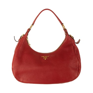 Prada Red Logo Shoulder Bag