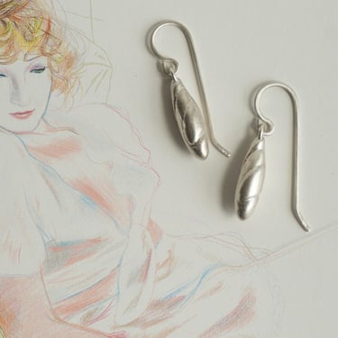 Earth Hanging Earrings in Silver
