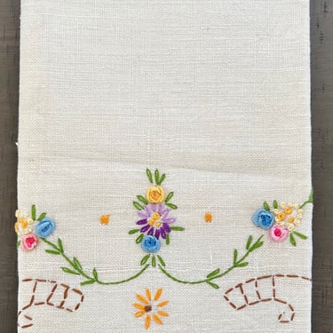 Guest hand towel 21x15” linen as is 