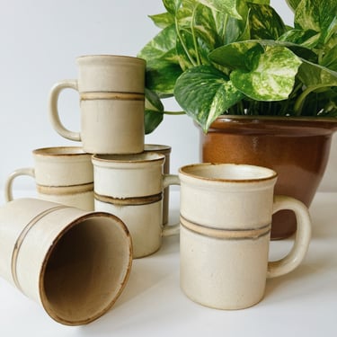 Set of 6 Stoneware Mugs