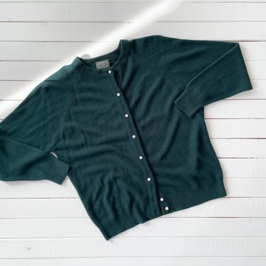 dark green sweater | 80s 90s vintage forest green soft fuzzy dark academia cottagecore cardigan 