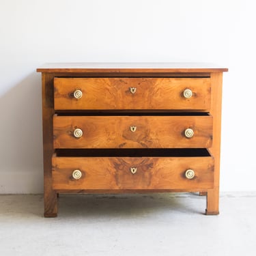 Walnut Empire Dresser with Book-Matched Drawer Faces