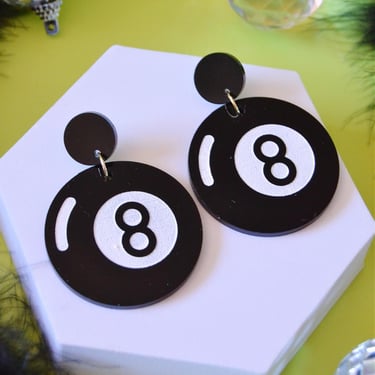 8 Ball Earrings