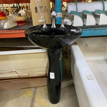 American Standard Black Pedestal Sink