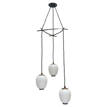 Angelo Lelli Attr 3-Shade Pendant