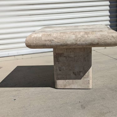 Vintage postmodern tesselated stone side table | Maitland Smith | post modern | Mid Century | MCM | beautiful design | 