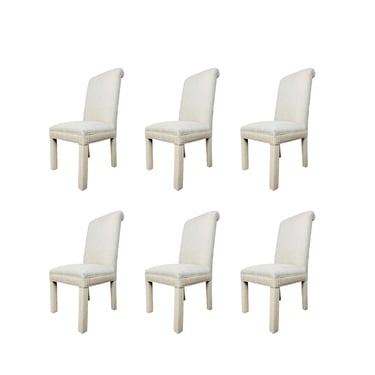 #1101 Set of 6 Rollback Upholstered Dining Chairs