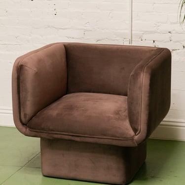 Chocolate Brown Club Armchair