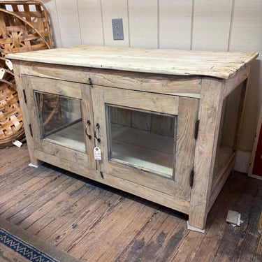 Vintage Bleached Teak 2 Door Cabinet