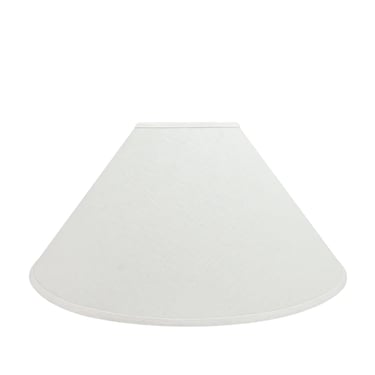 Linen Empire Lampshade in White, Large