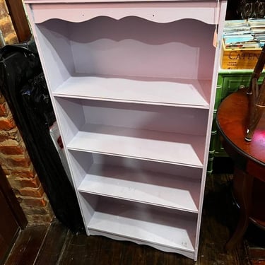 Light light purple bookcase with some flair! 24” x 8.25” x 47.75” 