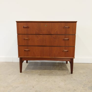Vintage Danish Modern Teak Low Dresser 