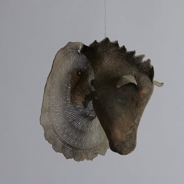 Knit Steel Horse Head from the Island of Sumba