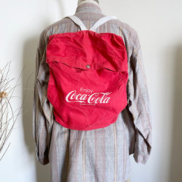 Vintage 80's Coca Cola Backpack 