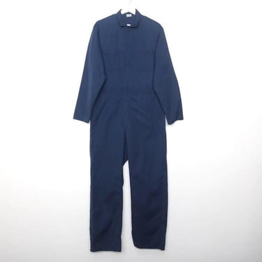 Vintage Carhartt Style BLUE work wear coveralls classic longsleeve MOTOR mechanic style jumpsuit- size medium/large - FREE shipping U.S.A 