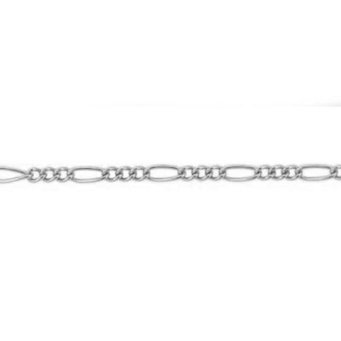Endless Bracelet - White Gold Figaro Chain (currently out of stock)