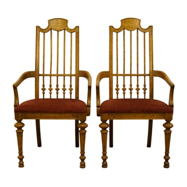 Set of 2 DREXEL FURNITURE Velero Collection Mediterranean Style Dining Arm Chairs 