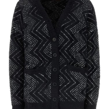 Missoni Women Embroidered Nylon Blend Oversize Cardigan