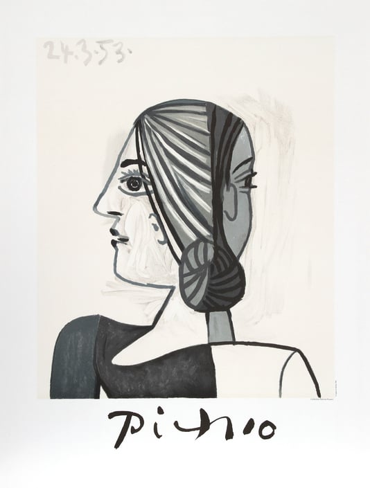 Tete by Pablo Picasso, Marina Picasso Estate Lithograph Poster 